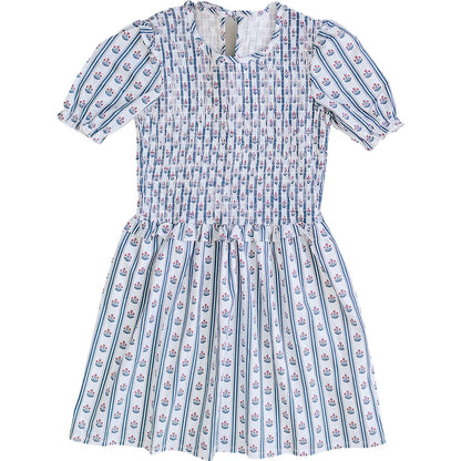 Adult Block Print Floral Dress