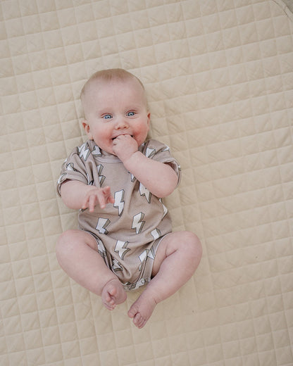 Cotton Romper | Electric Beige