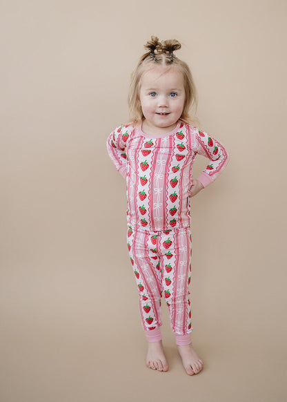 Bamboo Two Piece Set | Strawberry