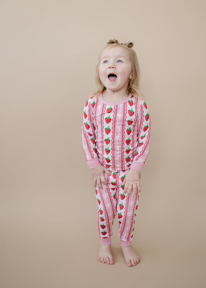 Bamboo Two Piece Set | Strawberry