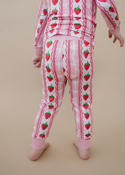 Bamboo Two Piece Set | Strawberry