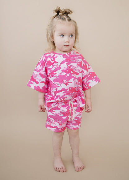 Shorts Set | Camo Leopard