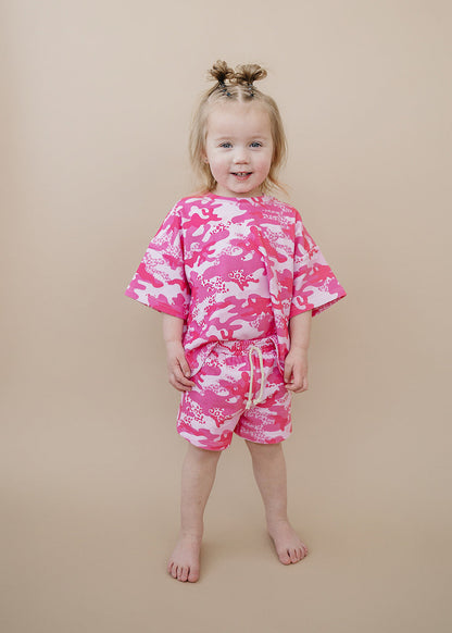 Shorts Set | Camo Leopard