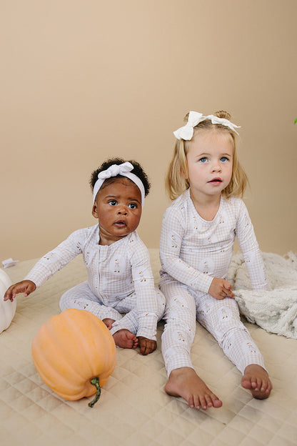 Bamboo Zip Romper | Gingham & Goose