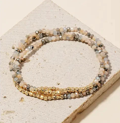 Glass Beaded Bracelet Set