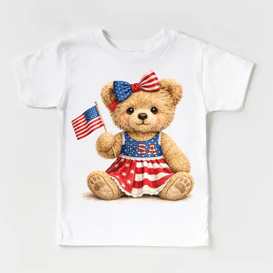 Patriotic Teddy Bear Tee