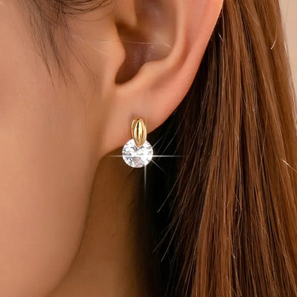 Crystal on Post Stud - Gold