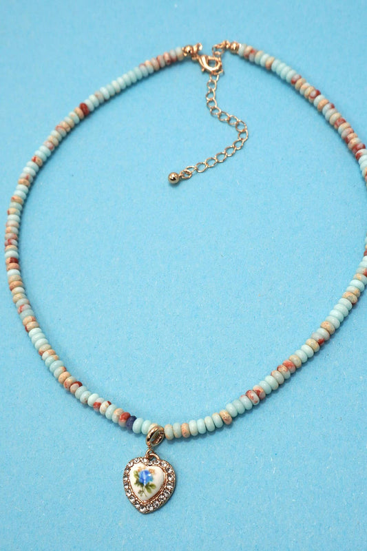 Mixed Stone Beaded Necklace