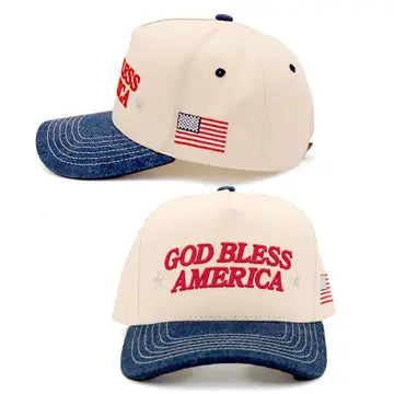 God Bless America Hat - Navy