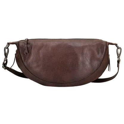 Callie Handcrafted Leather Sling Bag - Brown