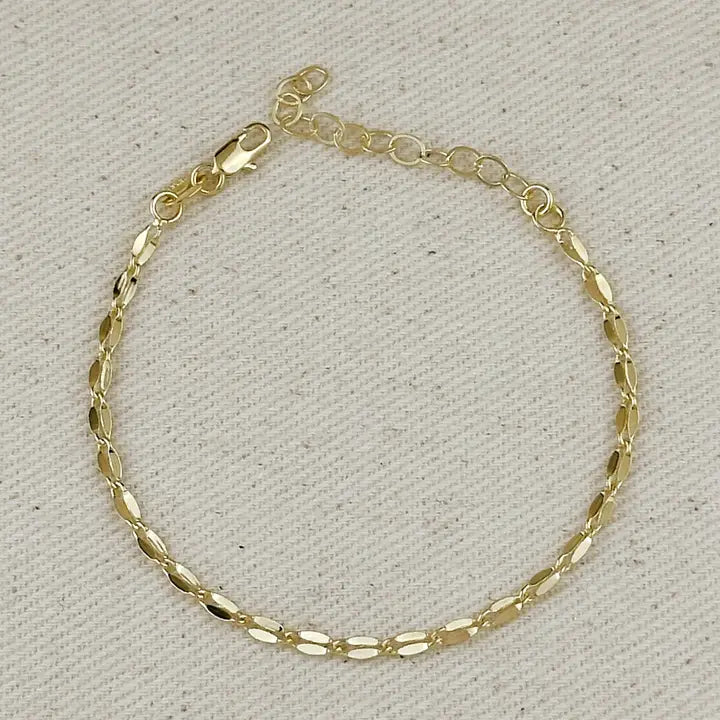 Fancy Chain Bracelet - 18k Gold Filled