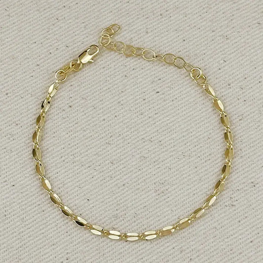 Fancy Chain Bracelet - 18k Gold Filled