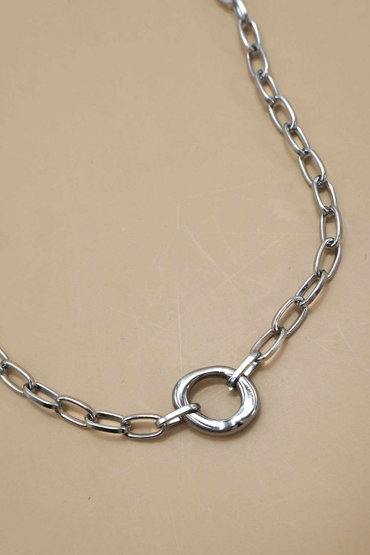 Oval Necklace - Silver