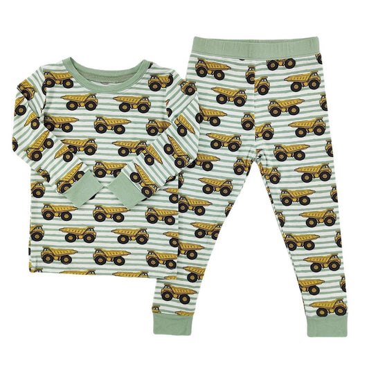 Dump Trucks Bamboo Set