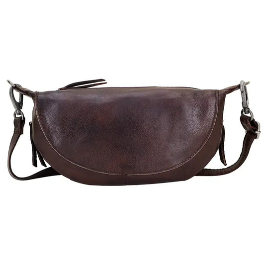 Crosby Handcrafted Leather Sling Bag - Brown