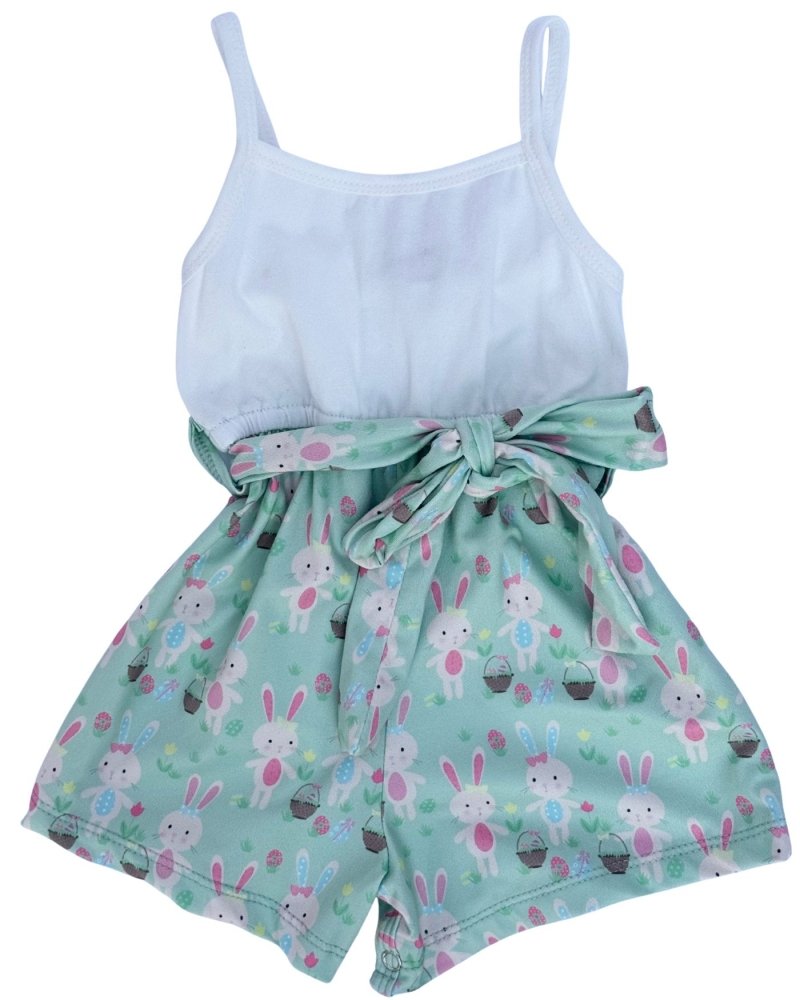 Betty Camisole Romper - Bunny Love