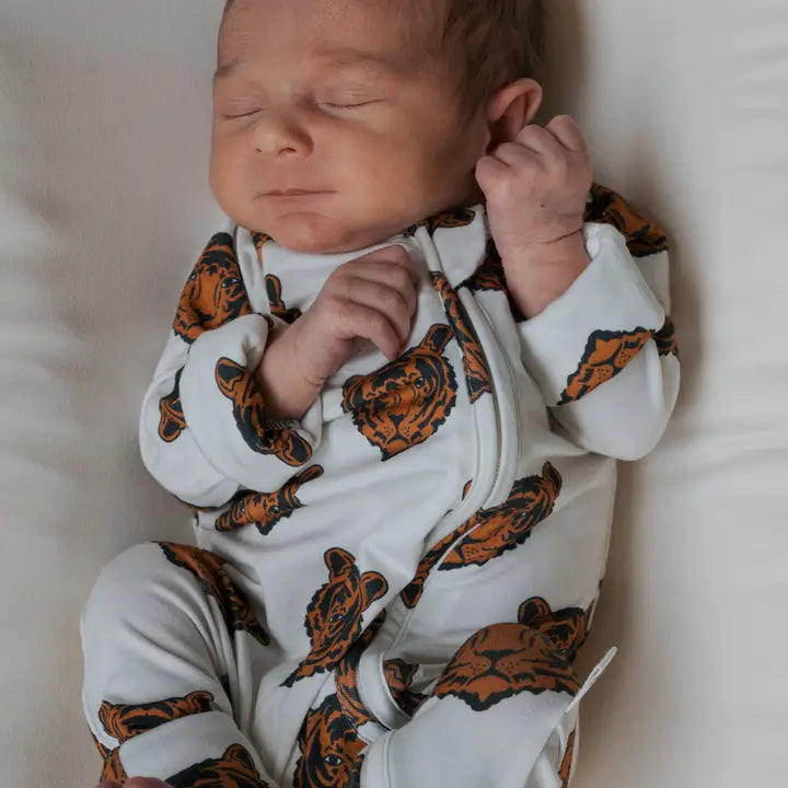 Tigers Bamboo Zip Pajamas