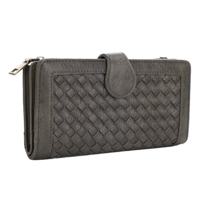 Crissy Woven Wallet: Olive
