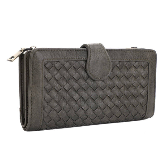 Crissy Woven Wallet: Olive