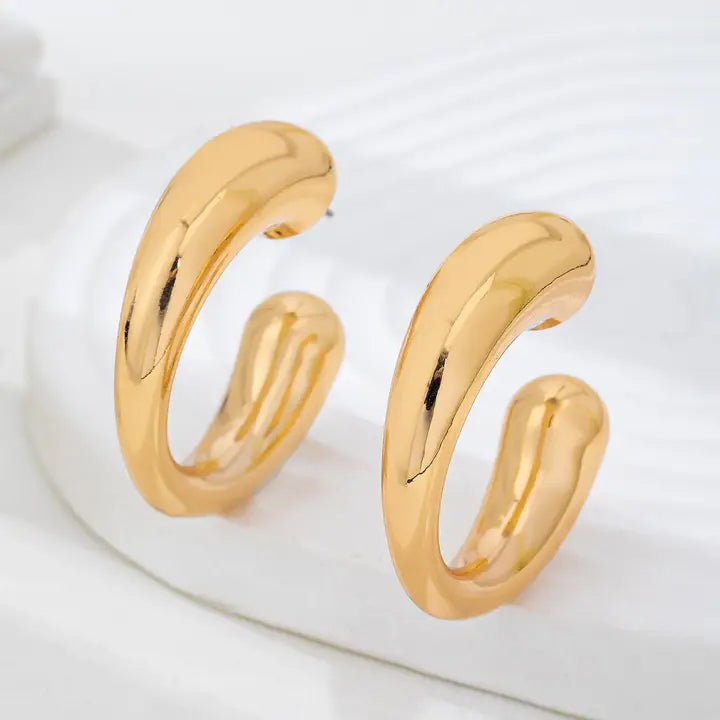 Bold Chunky Hoops - Gold