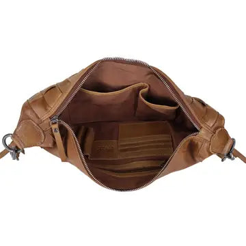 Colbie Handcrafted Leather Sling Bag - Black