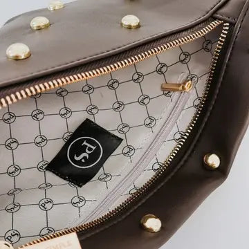 Gold Studded Westlyn Bum Bag - Chocolate