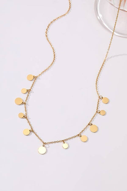 Dangling Discs Necklace