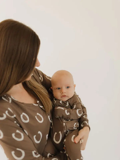 Giddy Up Bamboo Zip Pajamas