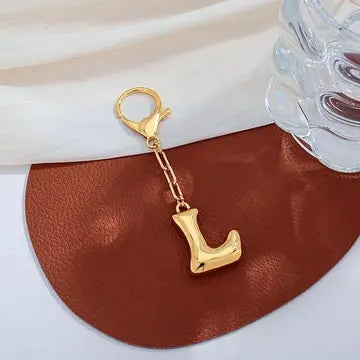 Bubble Letter Bag Charm