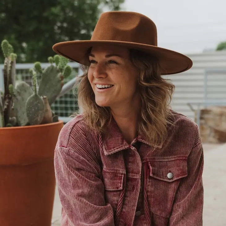 Wide Brim Felt Hat