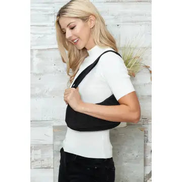 Mini Crossbody Shoulder Bag - Black