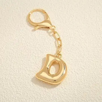 Bubble Letter Bag Charm
