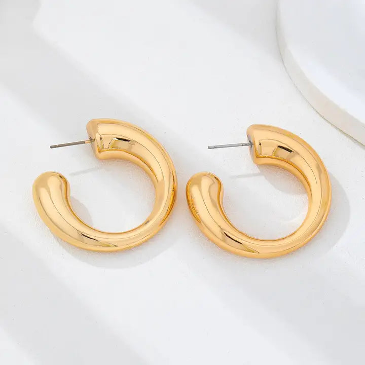 Bold Chunky Hoops - Gold