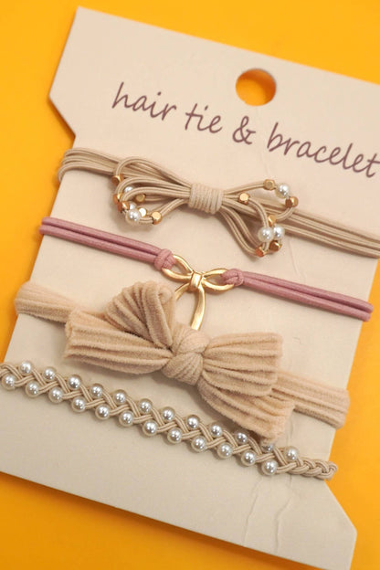 Bracelet Hair Ties - Ivory Set