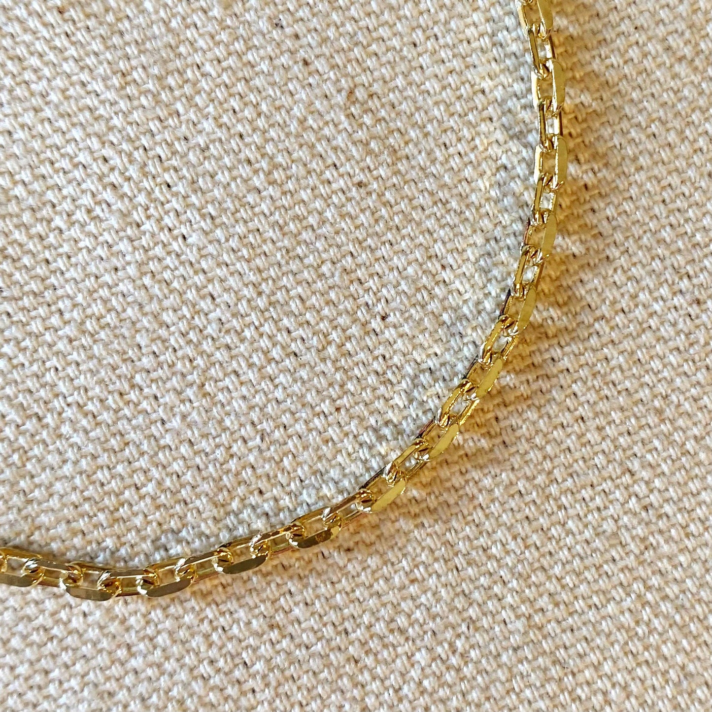 Diamond Cut Anchor Link Bracelet - 18k Gold Filled