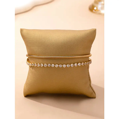 Double Snake Chain Bracelet - Gold