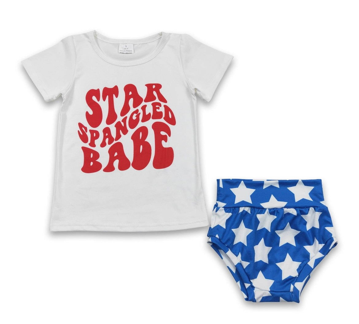 Star Spangled Babe Bummie Set