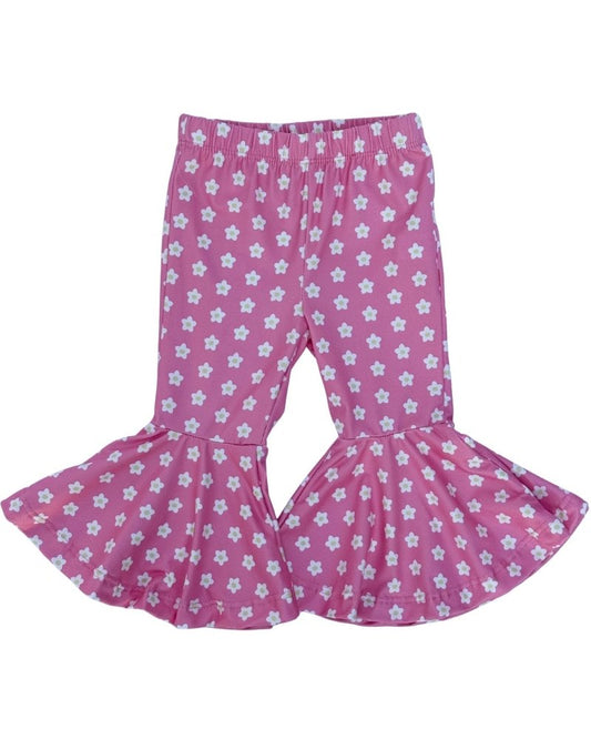 Keely Exaggerated Bell Bottoms - Daisy Pop