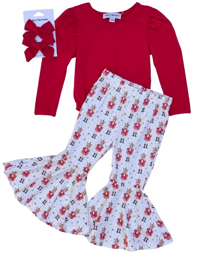 Keely Exaggerated Bell Bottoms - Soldier with Stars