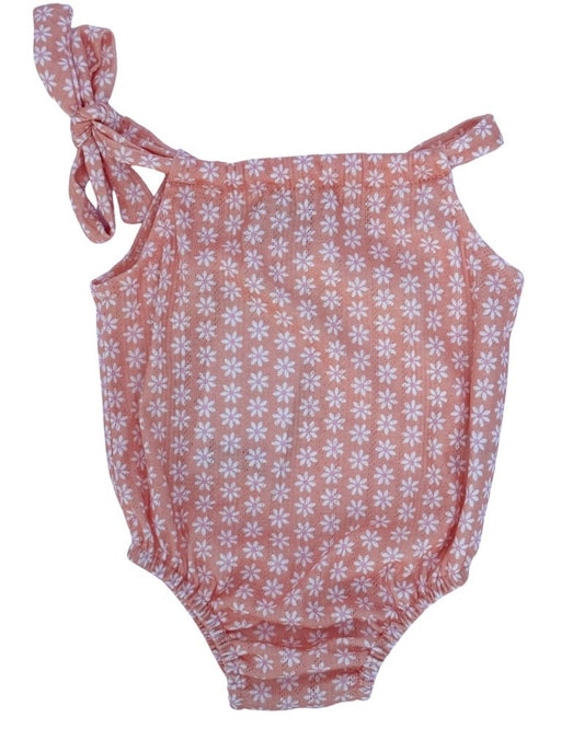 Kimora Bubble Romper - Peach Gardens
