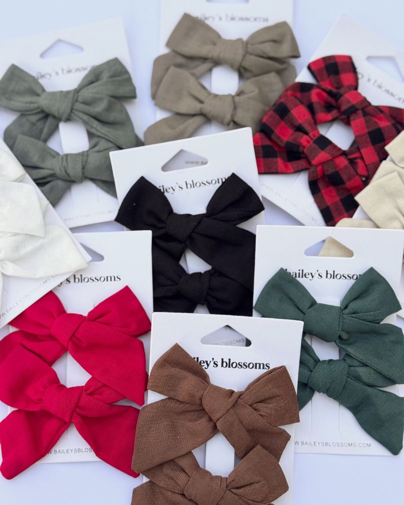 Linen Cotton Piggie Sets - Rust