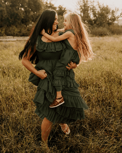 Nellie Ruffle Maxi Dress - Hunter