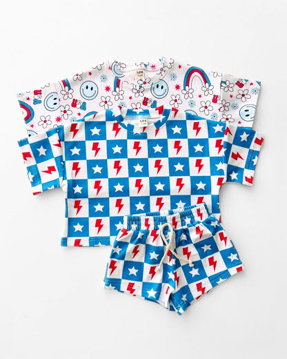 Shorts Set | Checks & Stars