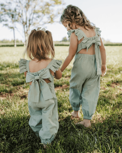 Sloane Bow-Back Jumpsuit - Soft Eucalyptus