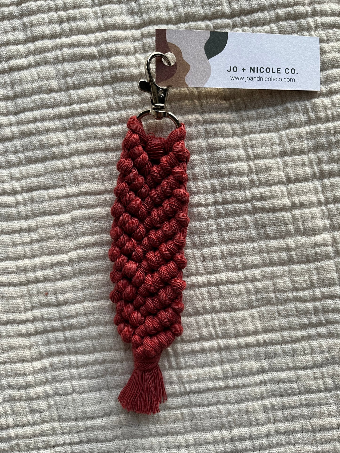 Herringbone Keychain