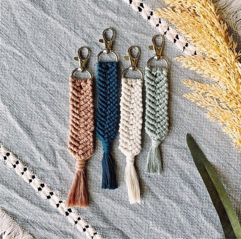 Herringbone Keychain