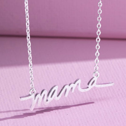 Cursive Mama Necklace